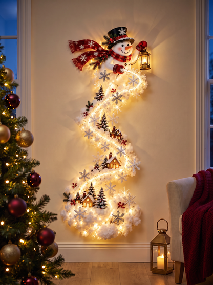 Sleighscape Christmas Wall Scene